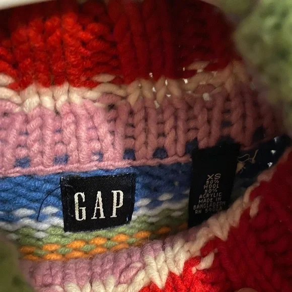 Vintage GAP Holiday Chunky Turtleneck - Picture 3 of 3